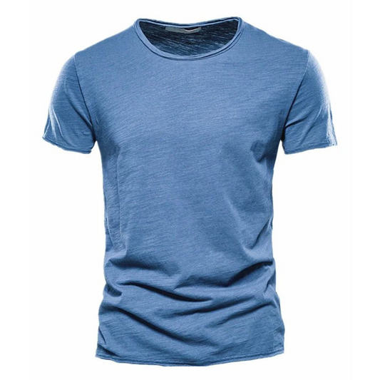Men's Short Sleeve Round Neck Slim Fit T-Shirt - 1
