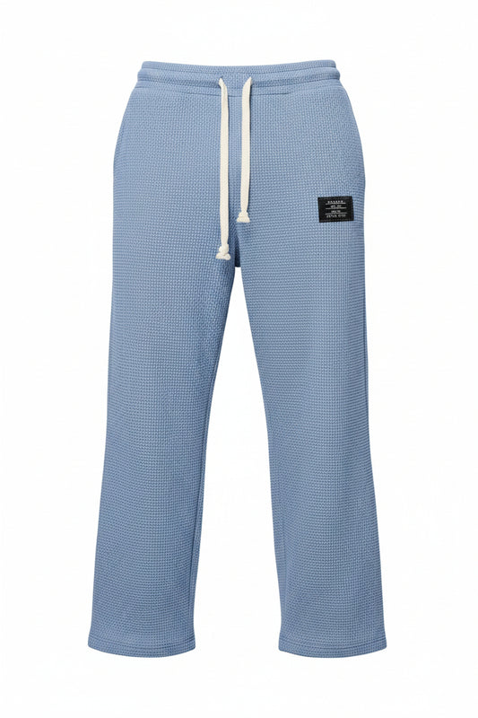 Men's Wide Leg Casual Pants with Drawstring - 1