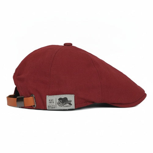 Unisex Flat Cap Newsboy Style with Adjustable Strap - 1
