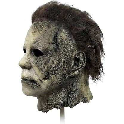Unisex Realistic Full Head Killer Mask with Hair and Neck Coverage