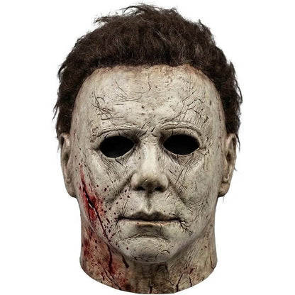 Unisex Realistic Full Head Killer Mask with Hair and Neck Coverage