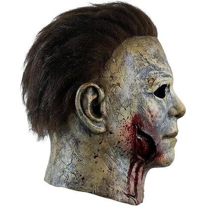 Unisex Realistic Full Head Killer Mask with Hair and Neck Coverage