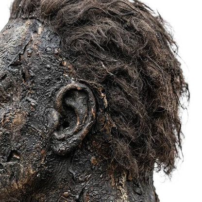 Unisex Realistic Full Head Killer Mask with Hair and Neck Coverage