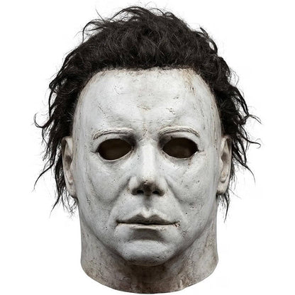 Unisex Realistic Full Head Killer Mask with Hair and Neck Coverage