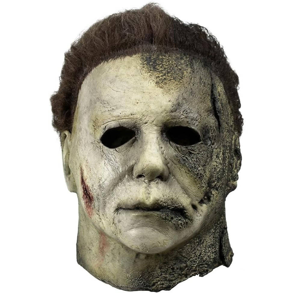 Unisex Realistic Full Head Killer Mask with Hair and Neck Coverage