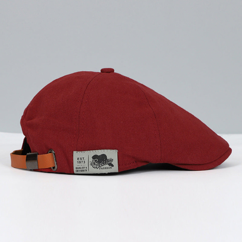 Unisexe Casquette Plate Style Gavroche avec Sangle Réglable