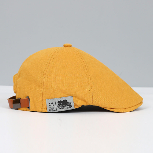 Unisexe Casquette Plate Style Gavroche avec Sangle Réglable