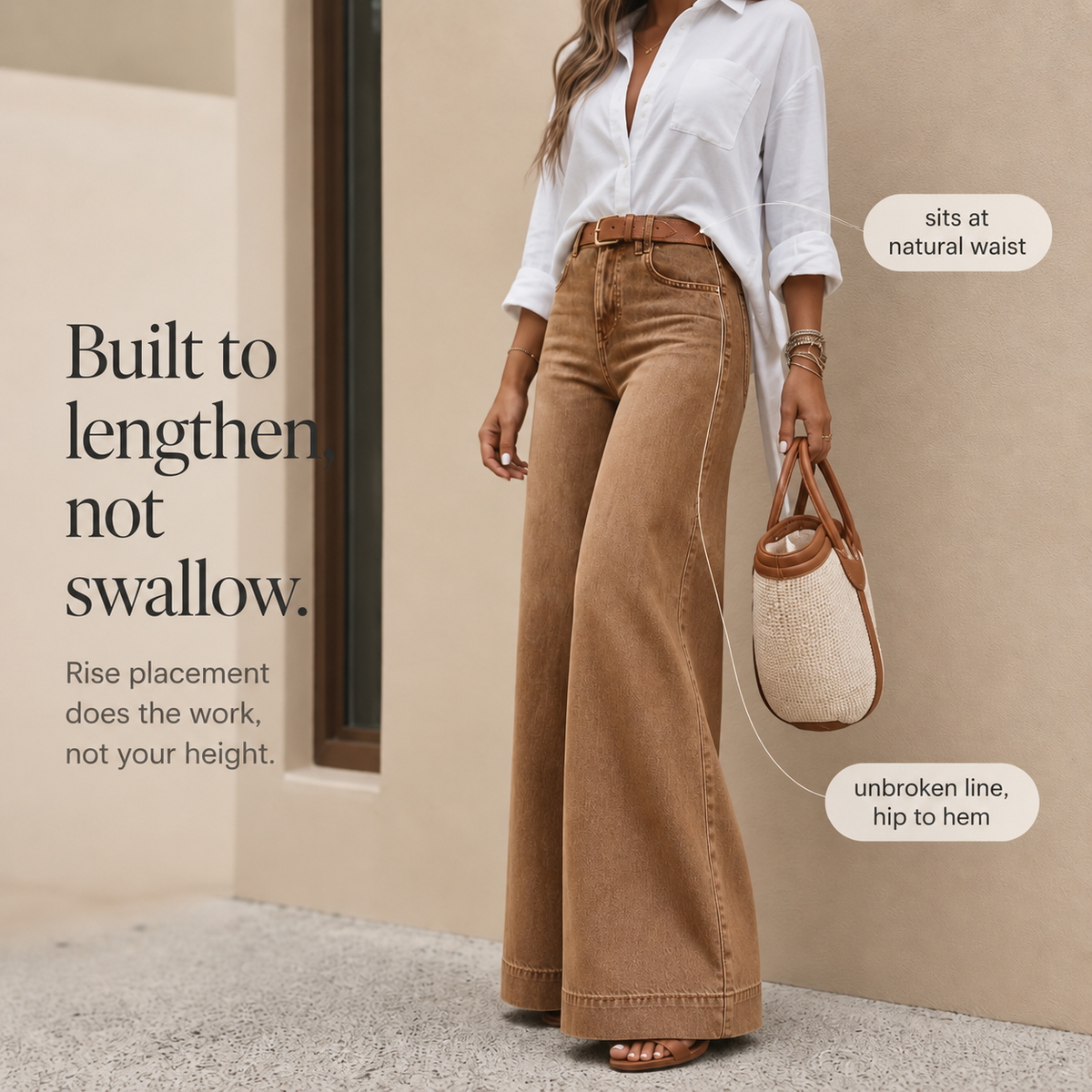 Women's High-Rise Wide-Leg Jeans with Vintage Wash