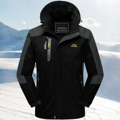 Women's Outdoor Hooded Jacket with Full-Zip Closure and Zippered Pockets