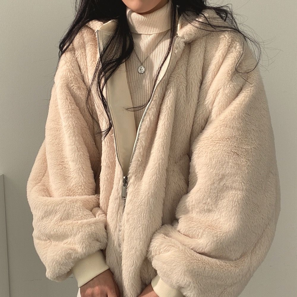 Women's Reversible Winter Jacket with Hood