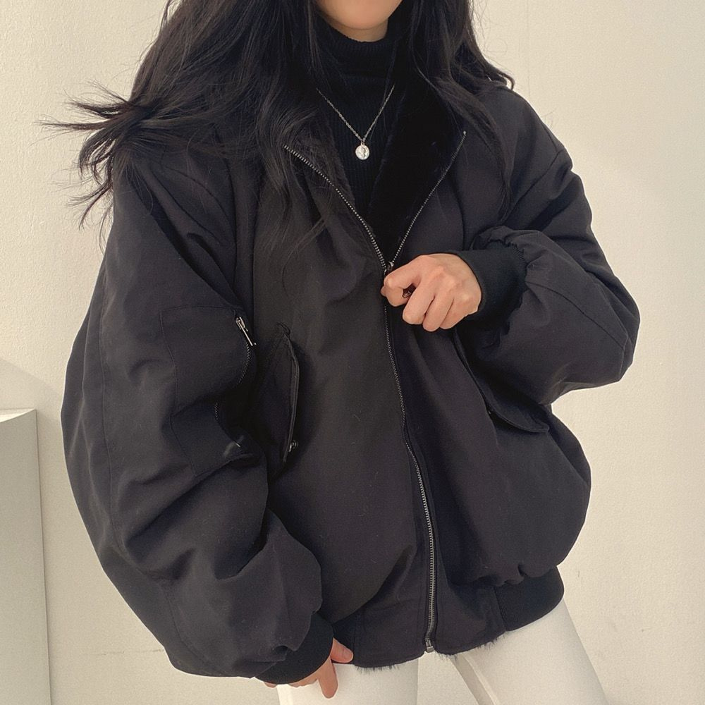 Women's Reversible Winter Jacket with Hood
