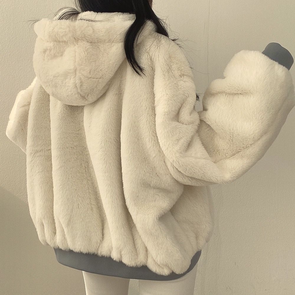 Women's Reversible Winter Jacket with Hood