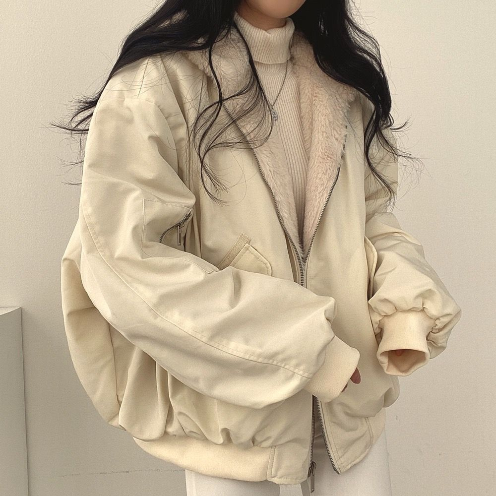 Women's Reversible Winter Jacket with Hood