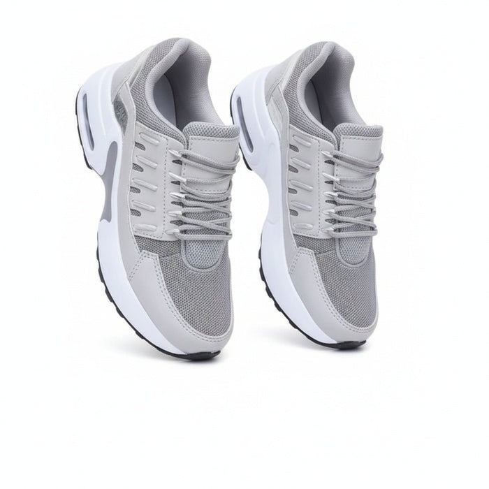 Women's Sneakers with Air Cushion Sole and Lace-Up Closure