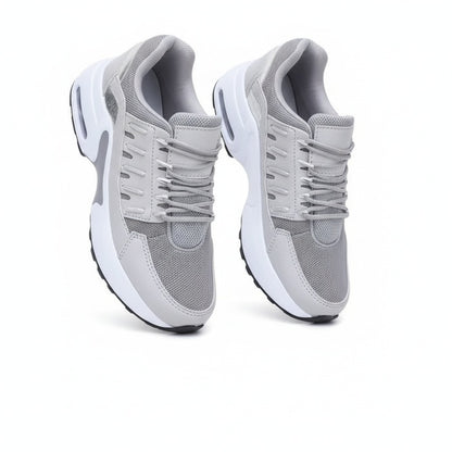 Women's Sneakers with Air Cushion Sole and Lace-Up Closure