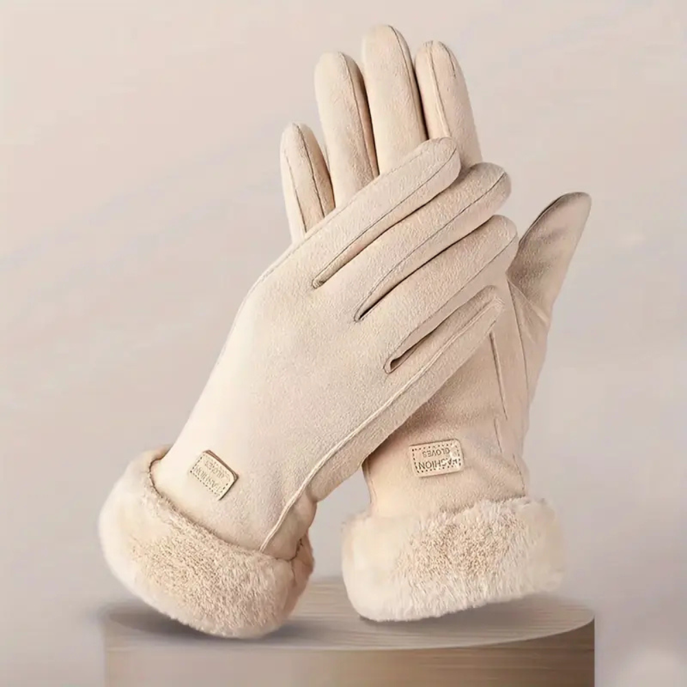 Women's Touchscreen Winter Gloves with Plush Cuff