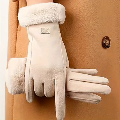 Women's Touchscreen Winter Gloves with Plush Cuff