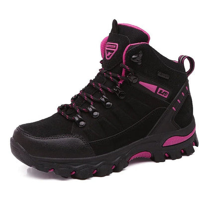 Women's Waterproof High-Top Work Shoes with Slip-Resistant Sole