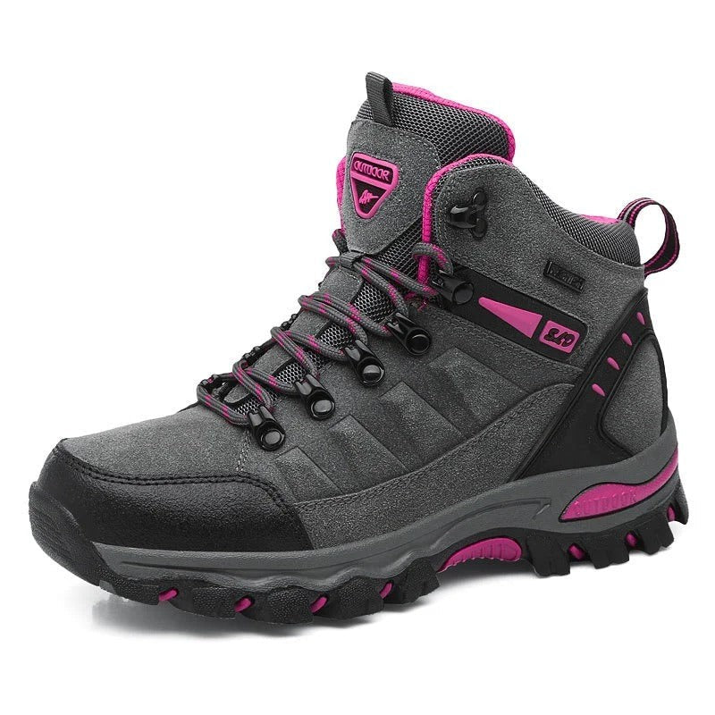Women's Waterproof High-Top Work Shoes with Slip-Resistant Sole