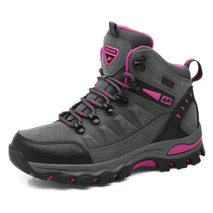 Women's Waterproof High-Top Work Shoes with Slip-Resistant Sole