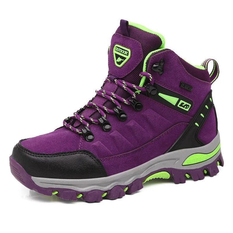 Women's Waterproof High-Top Work Shoes with Slip-Resistant Sole
