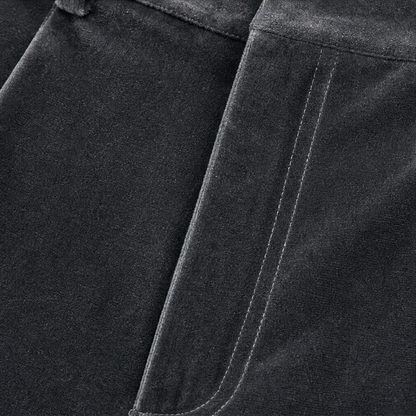 Women's Wide-Leg High-Waisted Trousers with Pleated Front